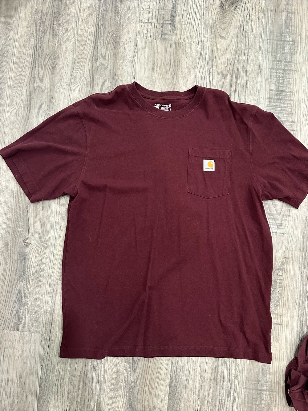Carhartt Men's Pocket Tee in Deep Burgundy